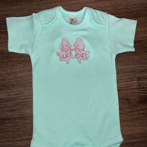 Embdoidered WREN/WRENLEY monogram bundle onesies